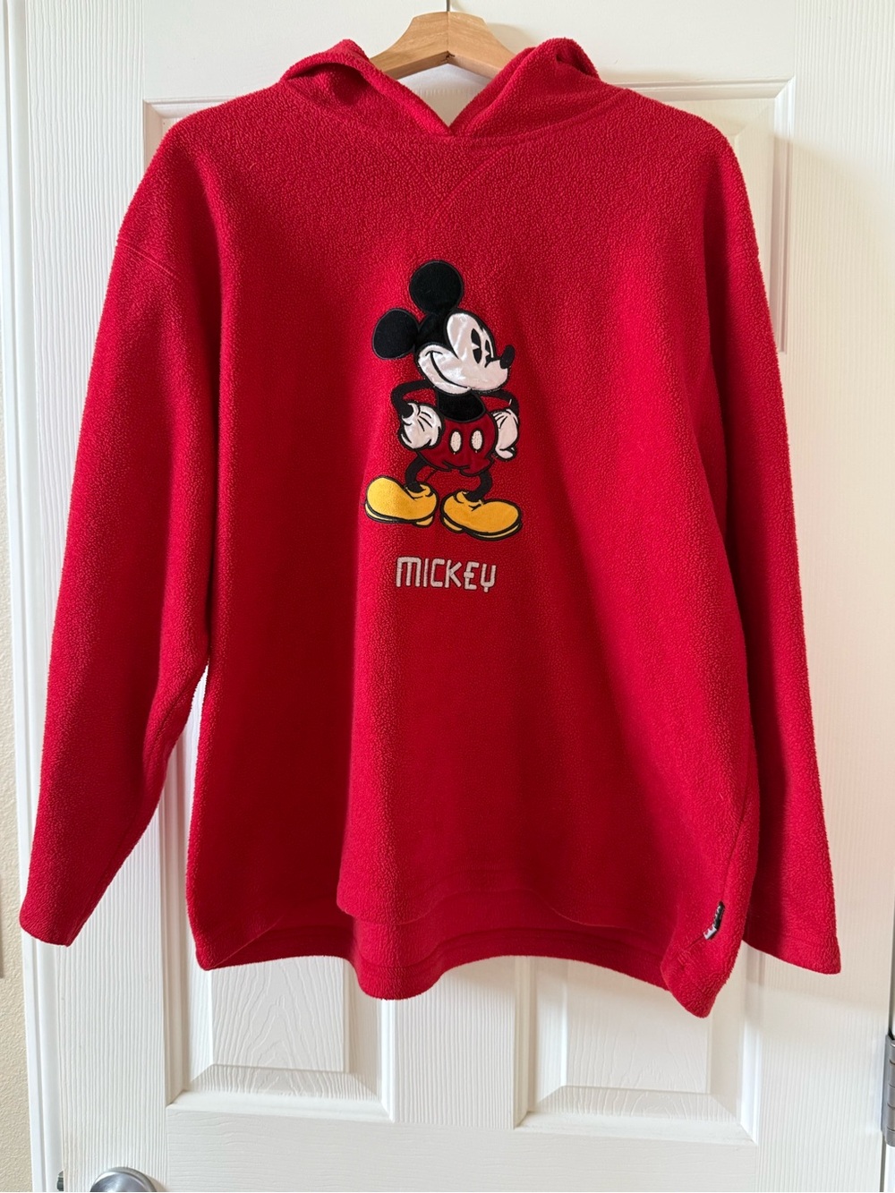 Disney Red Fleece Hoodie with Branded Tag